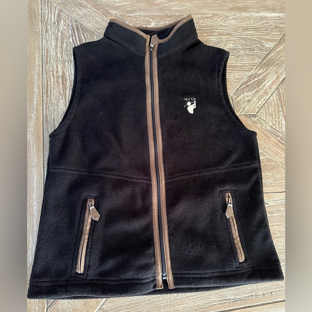 Ladies Fleece North End All Climate Black Golf Vest SMALL